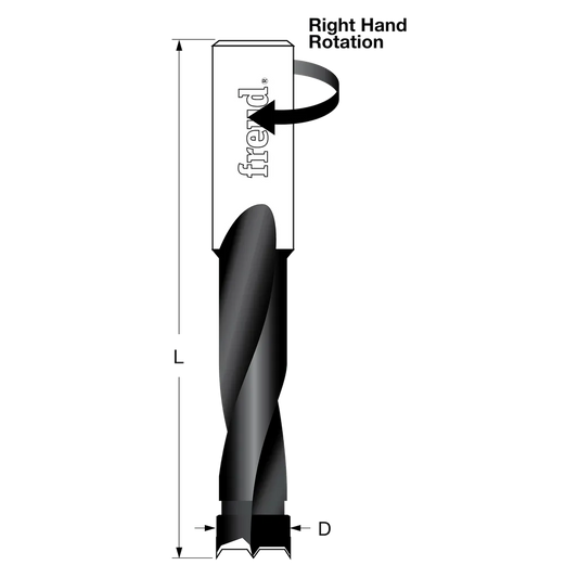 12 Mm (Dia.) Brad Point Bit-BP12070R-3336