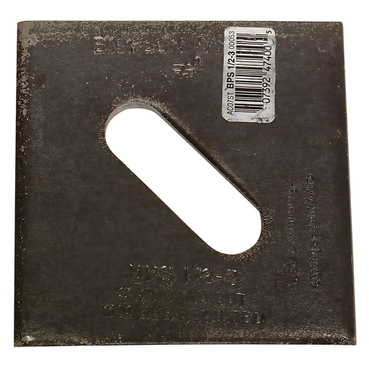 Bps 3 In. X 3 In. Slotted Bearing Plate With 1/2 In. Bolt Dia. (Pack Of 50)-BPS-1-2-3-SP8116-8650