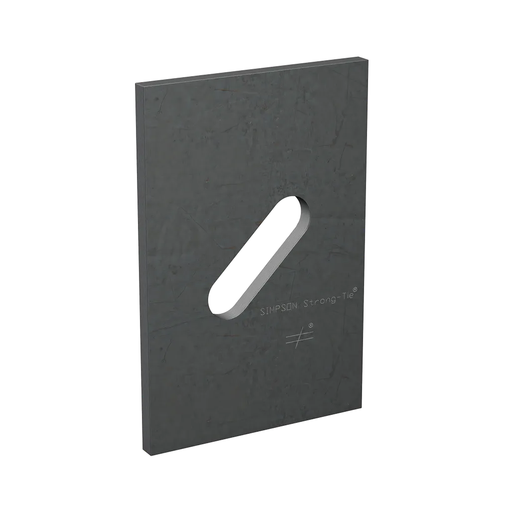 Bps 3 In. X 4-1/2 In. Slotted Bearing Plate With 1/2 In. Bolt Dia.-BPS-1-2-6-SP1985-2191
