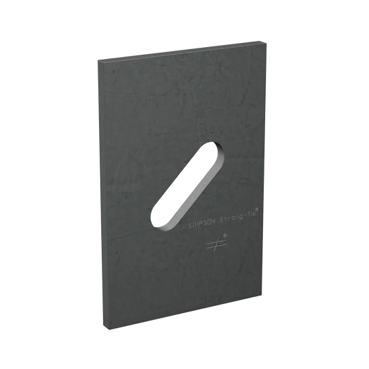 Bps 3 In. X 4-1/2 In. Slotted Bearing Plate With 1/2 In. Bolt Dia.-BPS-1-2-6-SP1985-2191