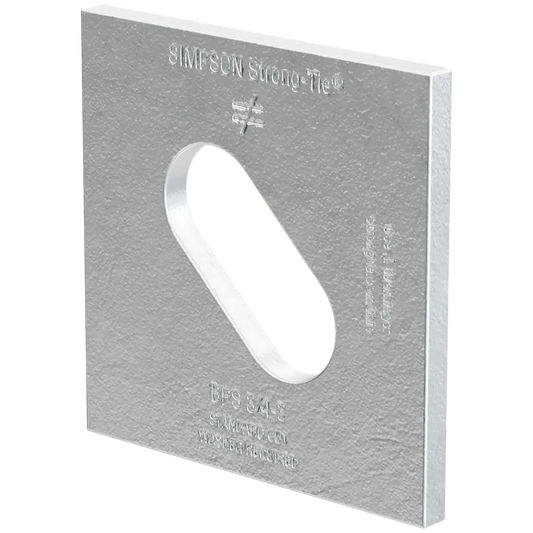 Bps 3 In. X 3 In. Hdg Slotted Bearing Plate With 3/4 In. Bolt Dia. (Pack Of 50)-BPS-3-4-3HDG-SP8307-8856