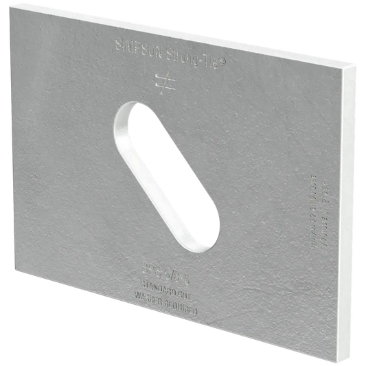 Bps 3 In. X 4-1/2 In. Hdg Slotted Bearing Plate With 5/8 In. Bolt Dia. (Pack Of 25)-BPS-5-8-6HDG-SP6770-7242