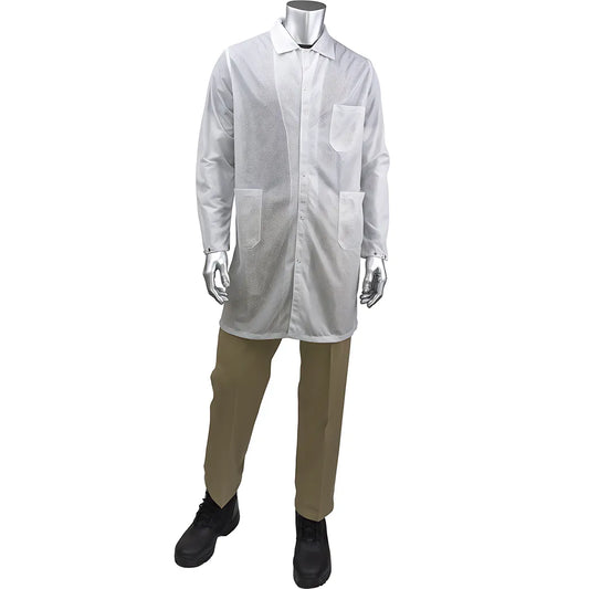 Uniform Technology Br51-44Wh-2Xl Statstar Long Esd Labcoat BR51-44WH-2XL-23290