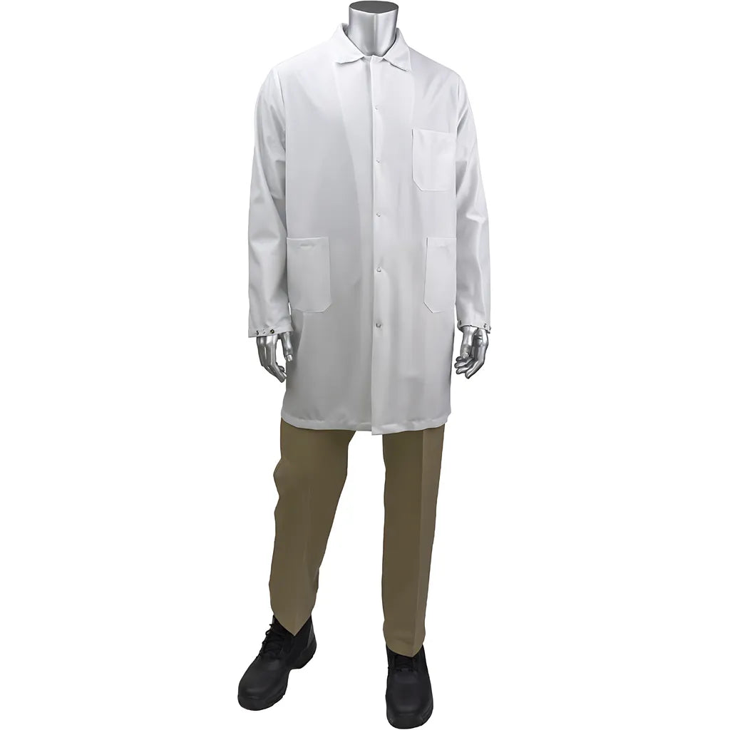 Uniform Technology Br51-47Wh-5Xl Statmaster Long Esd Labcoat BR51-47WH-5XL-23311