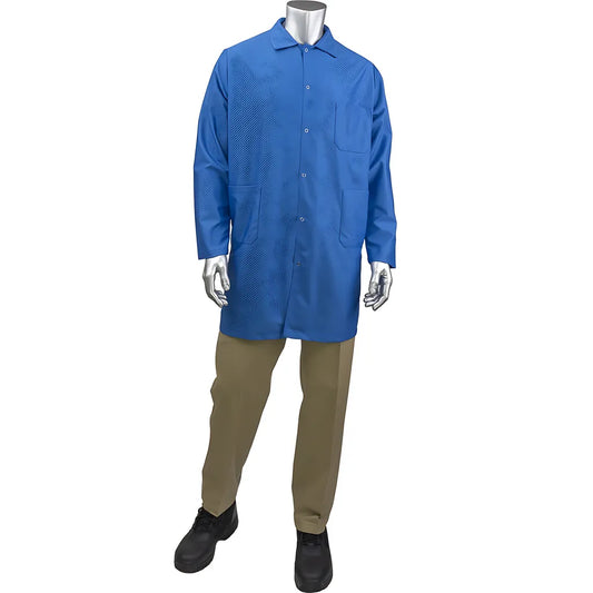 Uniform Technology Br59N-45Rb-2Xl Staticon Long Esd Labcoat BR59N-45RB-2XL-23353