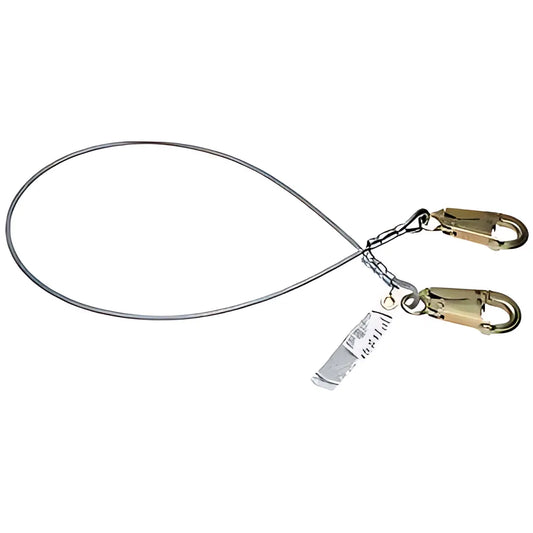 C161106 6Ft Cable Positioning Lanyard (1/4In Vinyl Cable, Snap Hook) C161106-1803