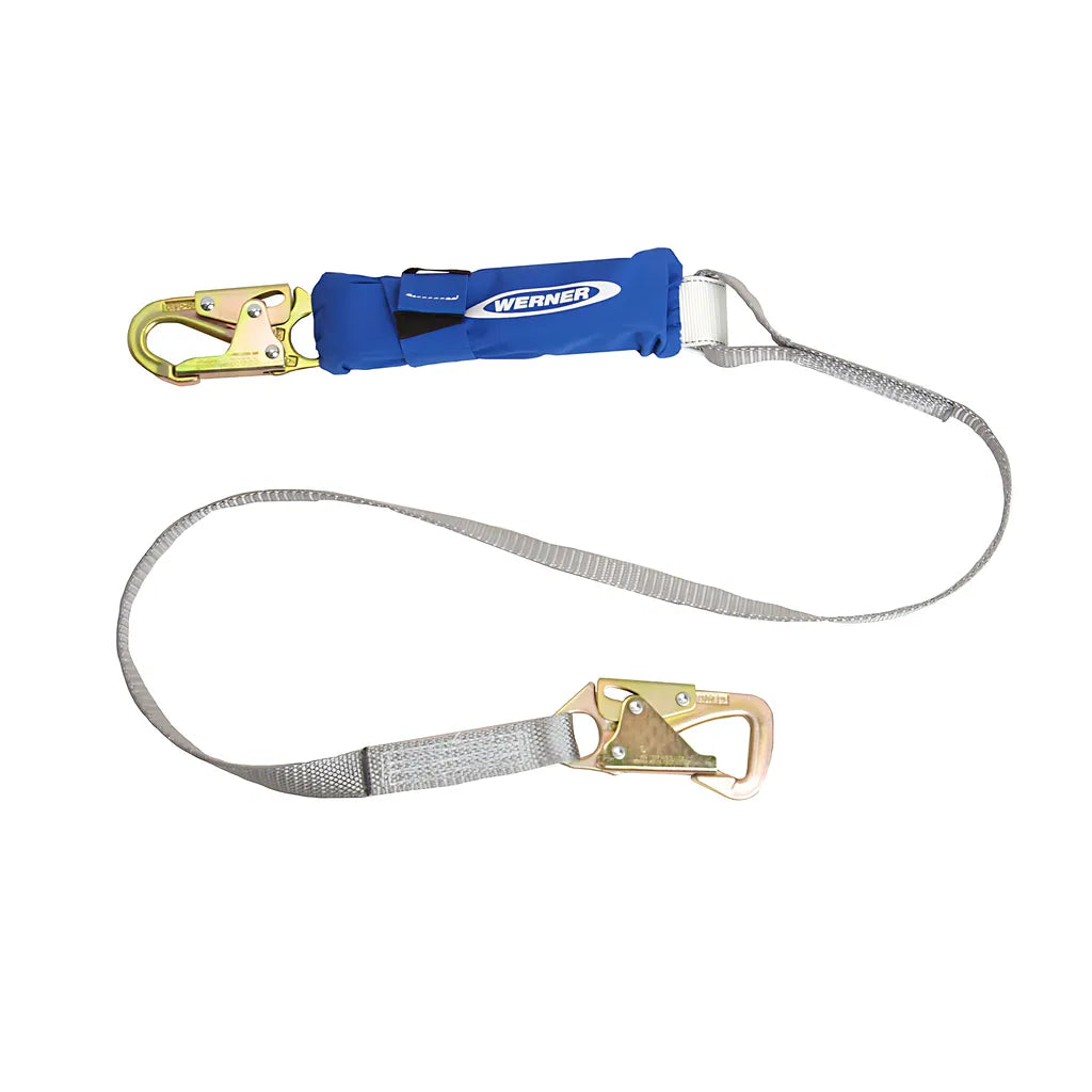 C311701 6Ft Decoil Tie-Back Single Leg Lanyard (Dcell Shock Pack, Tie-Back Hook, 1In Web) C311701-1817