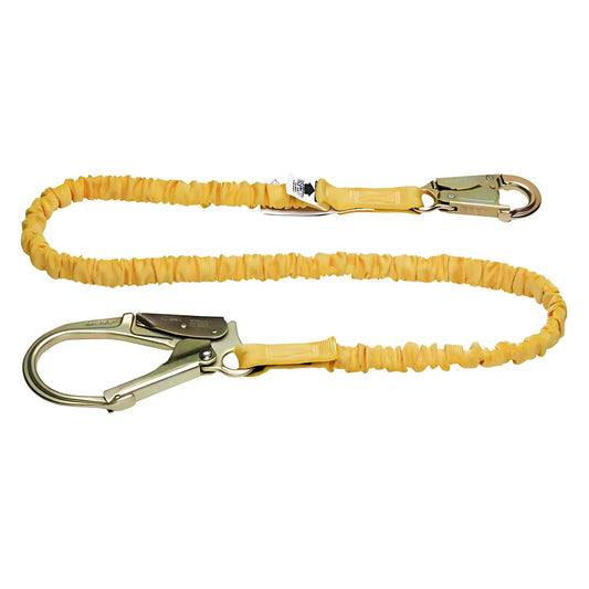 C351200 6Ft Softcoil Single Leg Lanyard (Energy Absorbing Inner Core, Snap Hook, Rebar Hook) C351200-1821