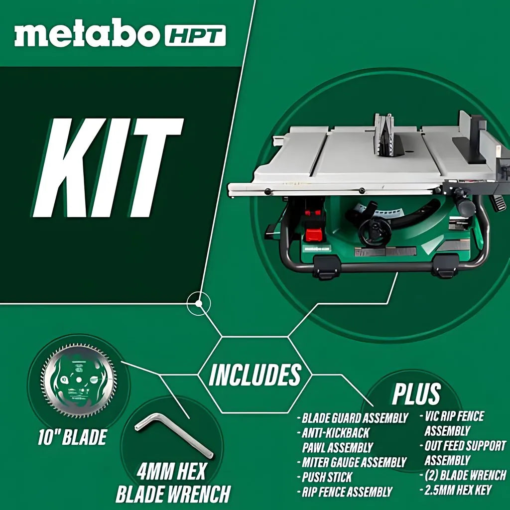 36V Multivolt Brushless 10" Table Saw (Tool Body Only) - C3610DRJQ4M-72