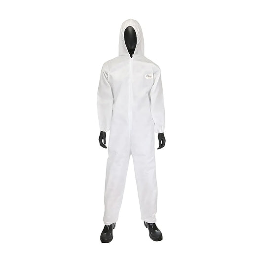 West Chester C3806/Xxxxl Posiwear M3 Coverall With Hood, Elastic Wrists & Ankles 50 Gsm C3806XXXXL-23410