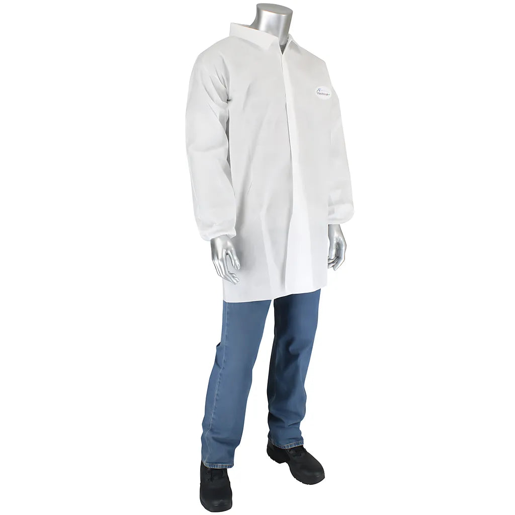 West Chester C3819/Xl Posiwear M3 Lab Coat - No Pockets, 50 Gsm C3819XL-23445