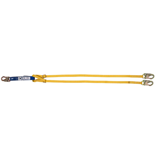 C411102 6Ft Decoil Adjustable Twinleg Lanyard (Dcell Shock Pack, 1In Web, Snap Hook) C411102-1831