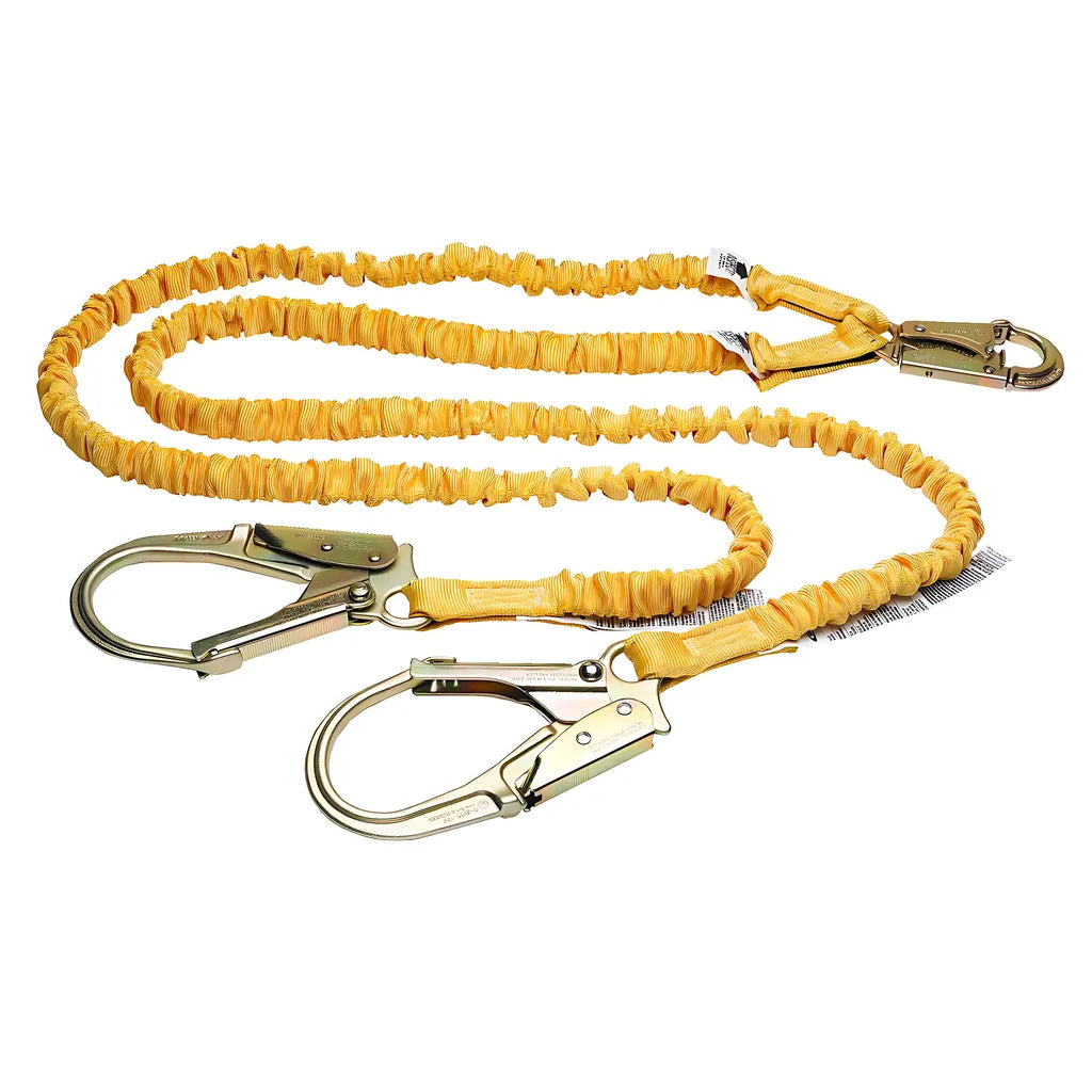 C451200 6Ft Softcoil Twinleg Lanyard (Energy Absorbing Inner Core, Snap Hook, Rebar Hook) C451200-1846