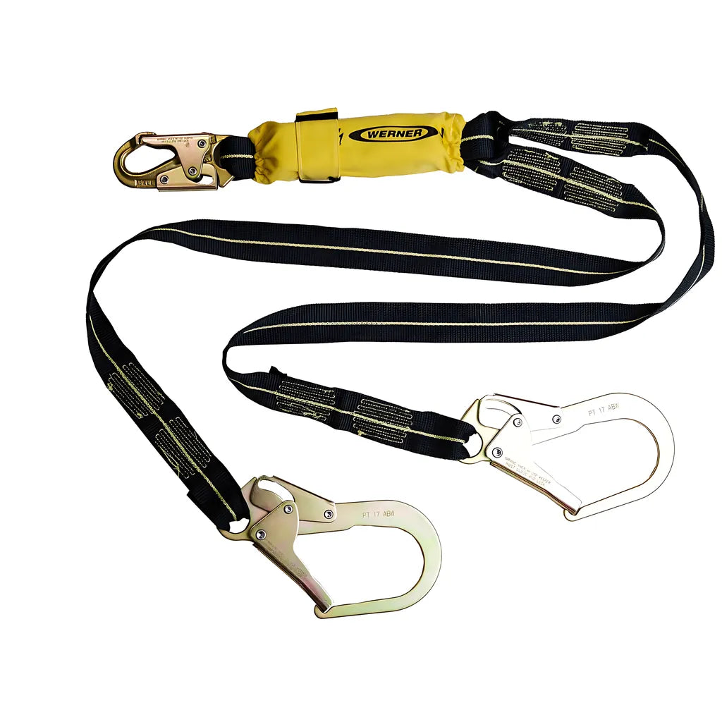 C911200 Arc Flash Twinleg Lanyard (Kevlar Web, Snap Hook, Rebar Hook) C911200-1859