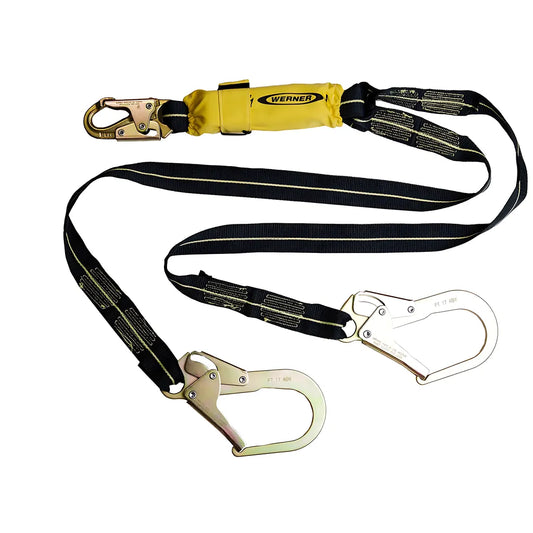 C911200 Arc Flash Twinleg Lanyard (Kevlar Web, Snap Hook, Rebar Hook) C911200-1859