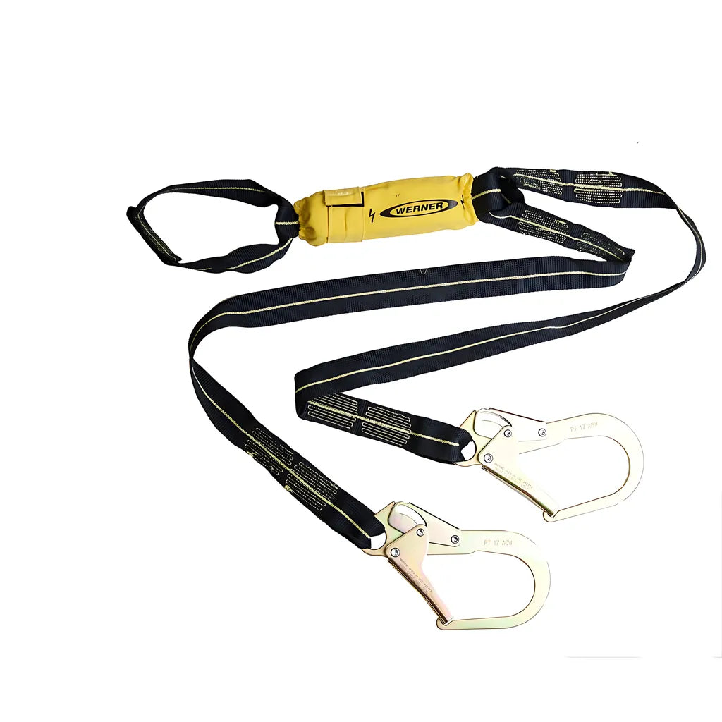 C913200 Arc Flash Twinleg Lanyard (Kevlar Web, Loop, Rebar Hook) C913200-1860