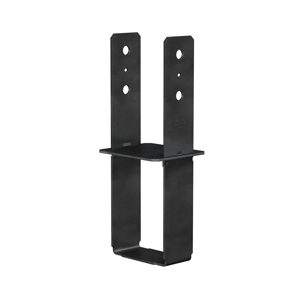 Cb Black Powder-Coated Column Base For 6X6 (Pack Of 6)-CB66PC-SP3413-3690