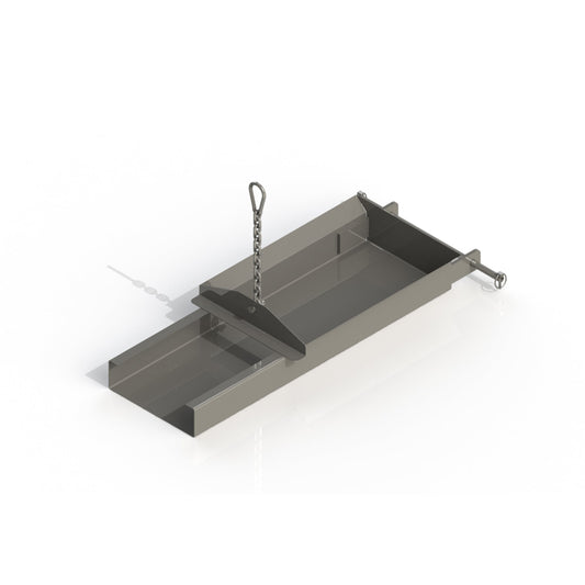Plate 2000 Short Steel Side Discharge Chute - CBS-SSS-075 - manufacturer product image