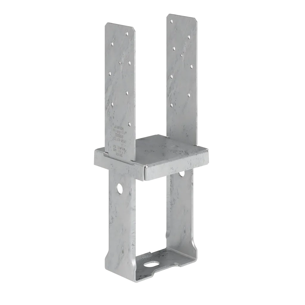 Cbsq Galvanized Standoff Column Base For 6X6 With Sds Screws-CBSQ66-SDS2-SP6556-7010