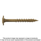 Wafer-Head Construction Screw - #8 X 1-1/2 In. T20, Quik Guard®, Tan (100-Qty) (Pack Of 5)-CBT08112R100-SP6810-7289