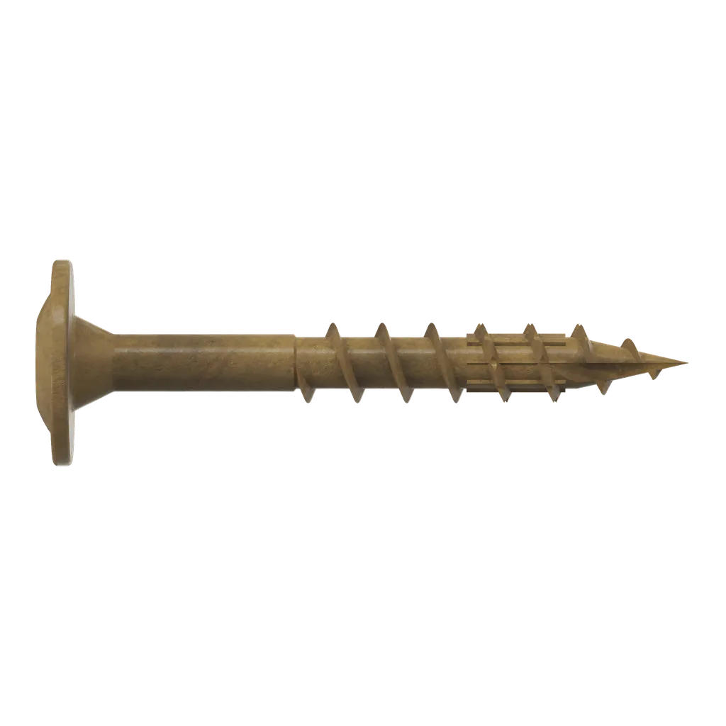 Wafer-Head Construction Screw - #8 X 1-1/4 In. T20, Quik Guard®, Tan (100-Qty)-CBT08114R100-SP5351-5741