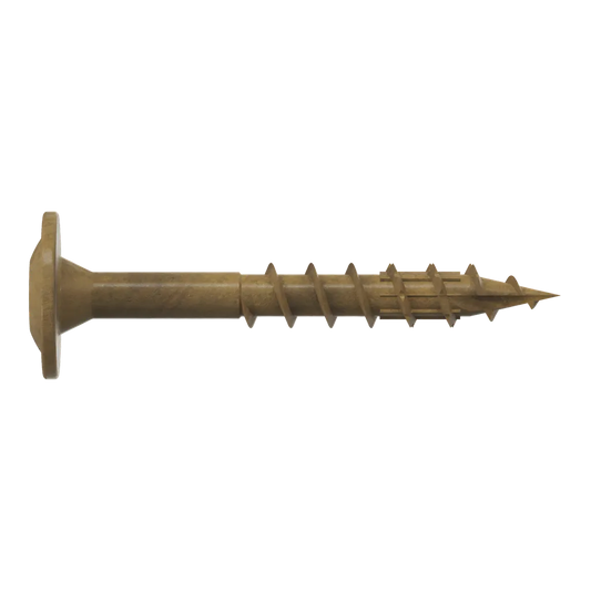 Wafer-Head Construction Screw - #8 X 1-1/4 In. T20, Quik Guard®, Tan (300-Qty)-CBT08114R300-SP42-126
