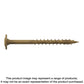 Wafer-Head Construction Screw - #8 X 2 In. T20, Quik Guard®, Tan (3000-Qty)-CBT08200MB-SP6823-7303