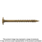 Wafer-Head Construction Screw - #8 X 2 In. T20, Quik Guard®, Tan (100-Qty)-CBT08200R100-SP5292-5678