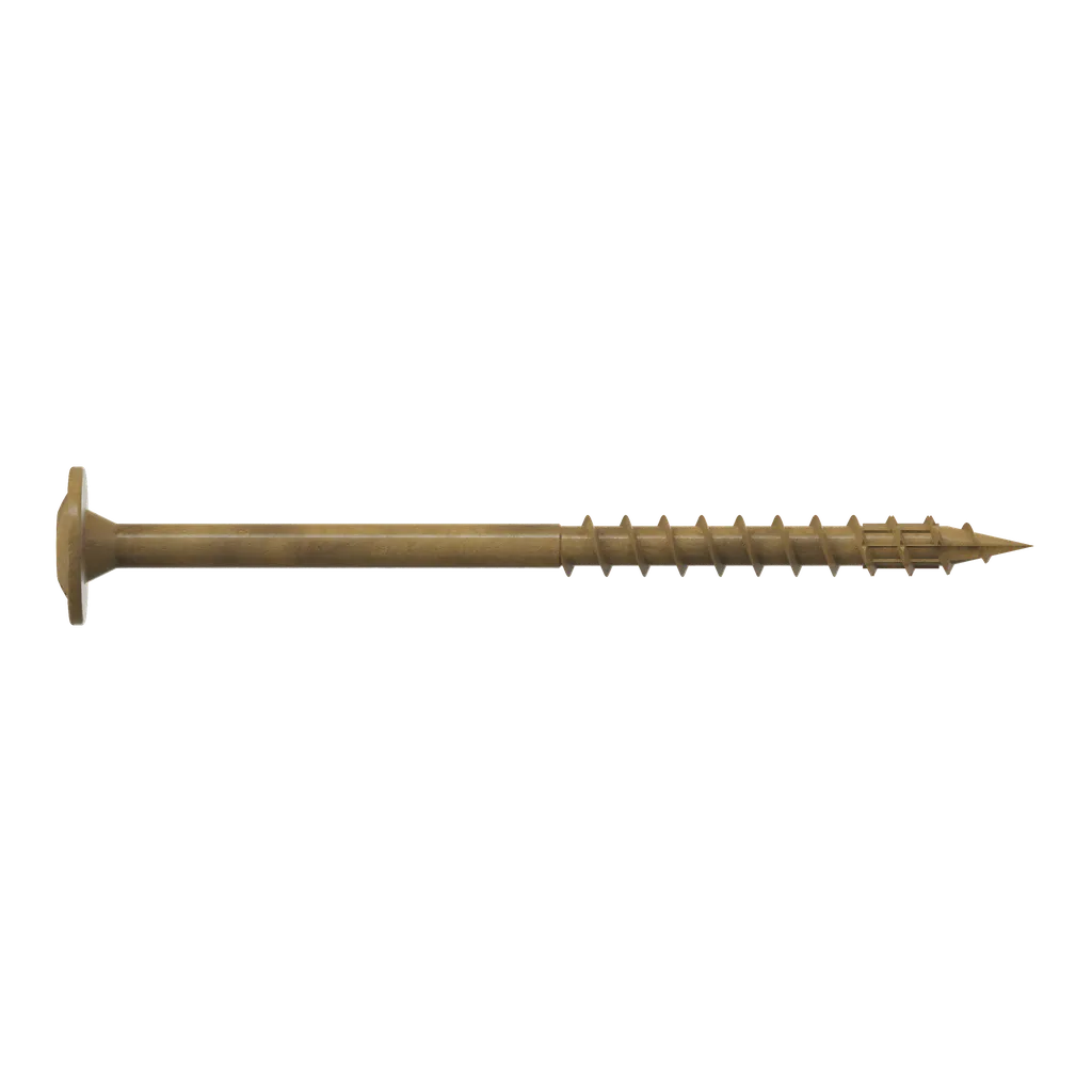 Wafer-Head Construction Screw - #8 X 2-1/2 In. T20, Quik Guard®, Tan (1750-Qty)-CBT08212MB-SP8529-9089