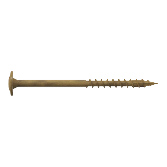 Wafer-Head Construction Screw - #8 X 2-1/2 In. T20, Quik Guard®, Tan (1750-Qty)-CBT08212MB-SP8529-9089