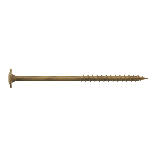 Wafer-Head Construction Screw - #8 X 3 In. T20, Quik Guard®, Tan (50-Qty)-CBT08300R50-SP232-339