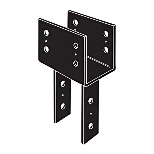 Ccpc Black Powder-Coated Column Cap For 6X Beam, 6X Post-CC66PC-SP3794-4099