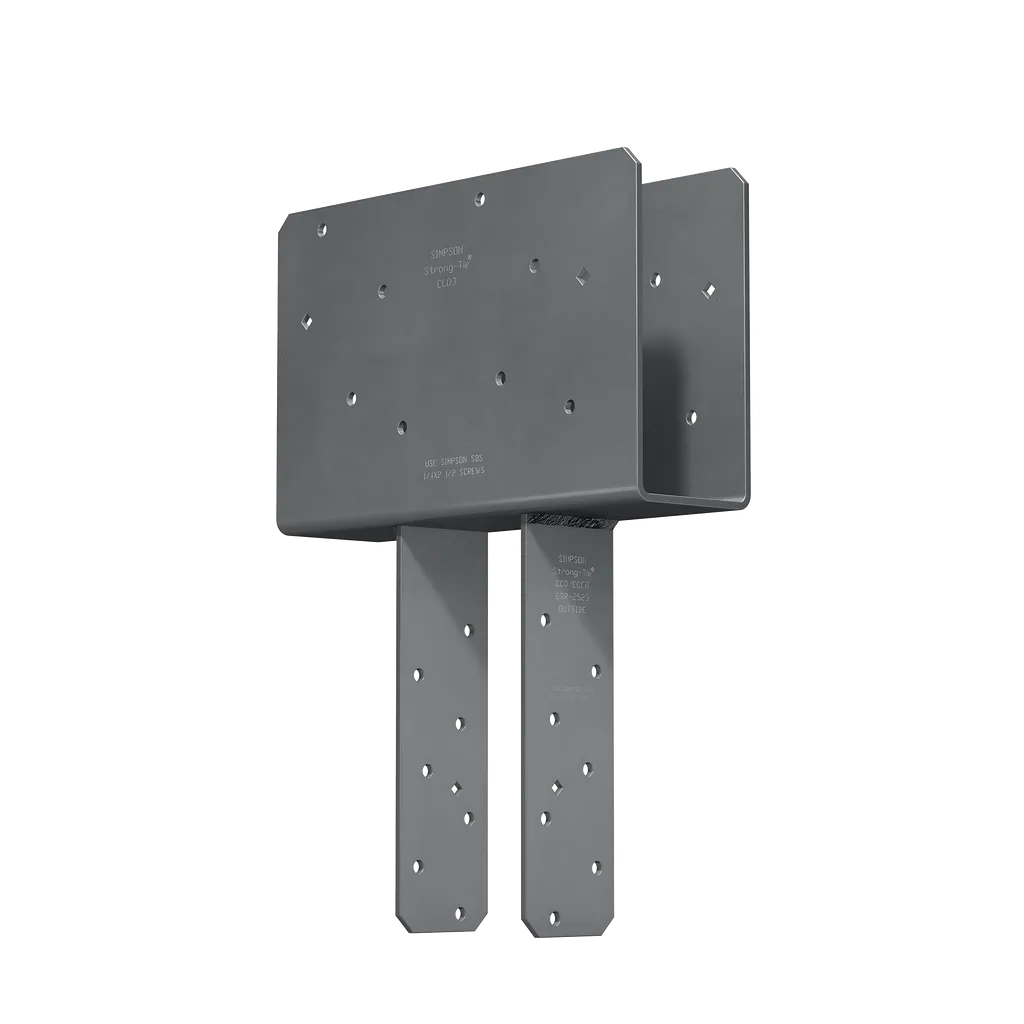 Ccq Column Cap For 3-1/8 In. Beam, 4X Post With Strong-Drive® Sds Screws-CCQ3-4SDS2-5-SP2127-2341