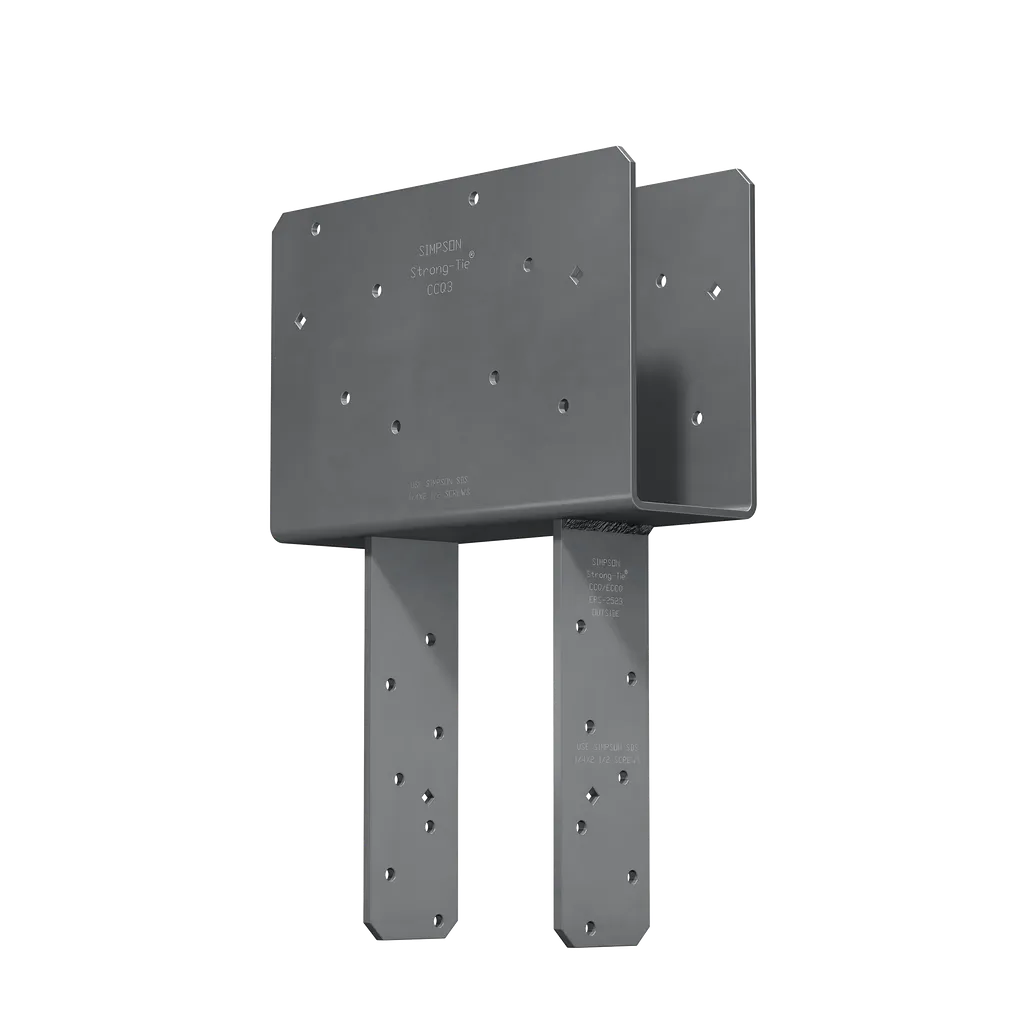Ccq Column Cap For 3-1/8 In. Beam, 6X Post With Strong-Drive® Sds Screws-CCQ3-6SDS2-5-SP3575-3866