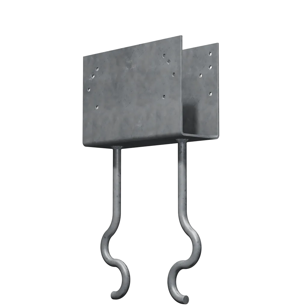 Ccqm Hot-Dip Galvanized Column Cap For 3-5/8 In. Beam, With Strong-Drive® Sds Screws-CCQM3-62-SDSHDG-SP4219-4549