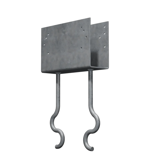 Ccqm Hot-Dip Galvanized Column Cap For 3-5/8 In. Beam, With Strong-Drive® Sds Screws-CCQM3-62-SDSHDG-SP4219-4549
