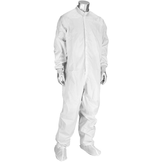 Uniform Technology CCRC-89WH-5PK-M Disctek 2.5 ISO 4 (Class 10) Cleanroom Coverall