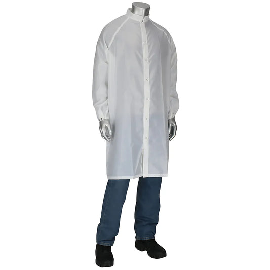 Uniform Technology Cfr-60Wh-5Pk-2Xl Taffeta Iso 6 (Class 1,000) Cleanroom Frock CFR-60WH-5PK-2XL-23654