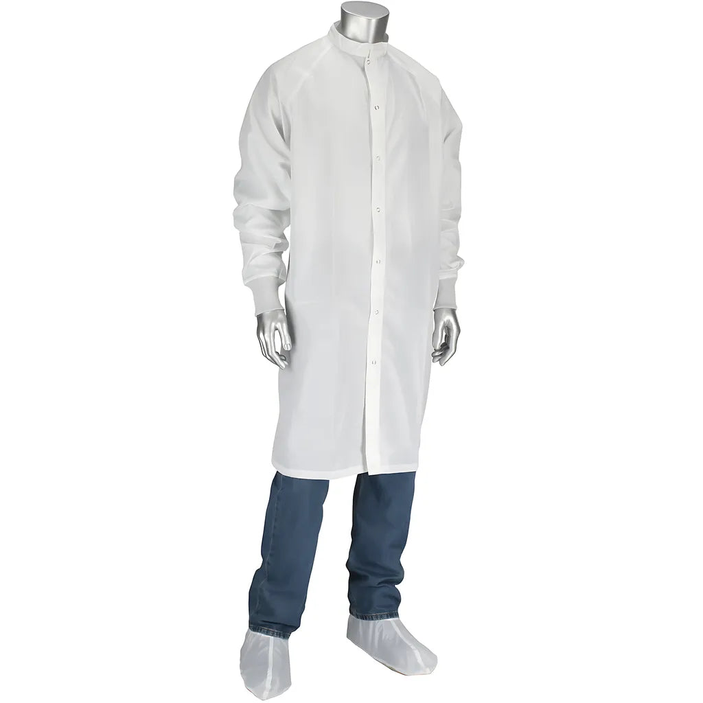 Uniform Technology Cfrc-74Wh-5Pk-L Altessa Grid Iso 5 (Class 100) Cleanroom Frock CFRC-74WH-5PK-L-23658