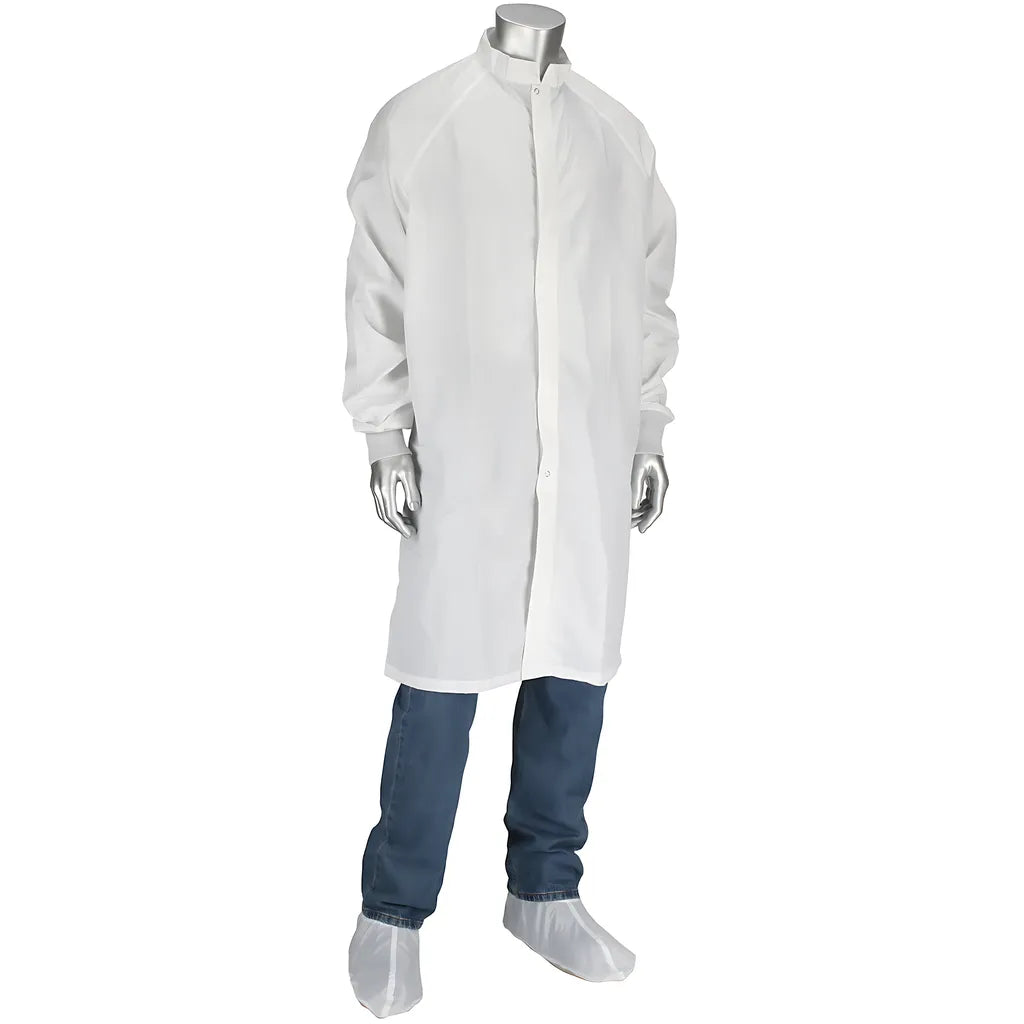 Uniform Technology Cfrzc-74Wh-5Pk-M Altessa Grid Iso 5 (Class 100) Cleanroom Frock CFRZC-74WH-5PK-M-23681
