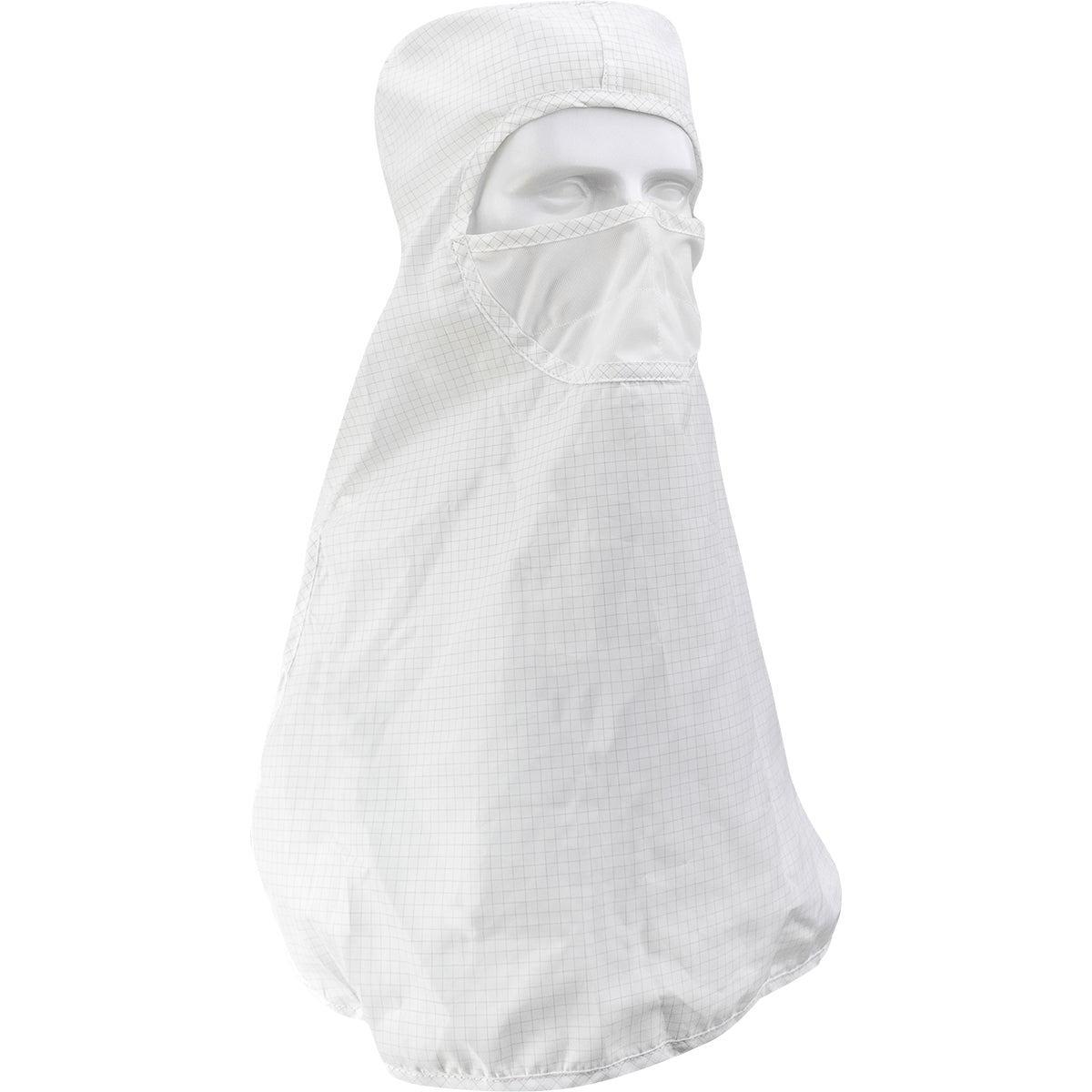 Uniform Technology CHPIN2-74WH-XS Altessa Grid ISO 5 (Class 100) Cleanroom Hood with Built-In Face Mask - Pull Over