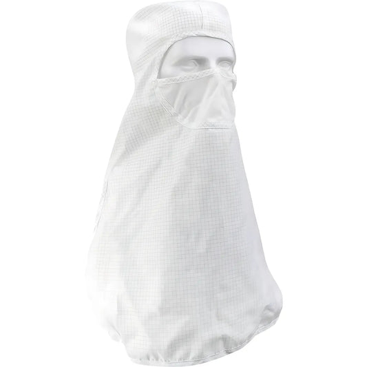 Uniform Technology Chpin2-74Wh-2Xl Altessa Grid Iso 5 (Class 100) Cleanroom Hood With Built-In Face Mask - Pull Over CHPIN2-74WH-2XL-23717