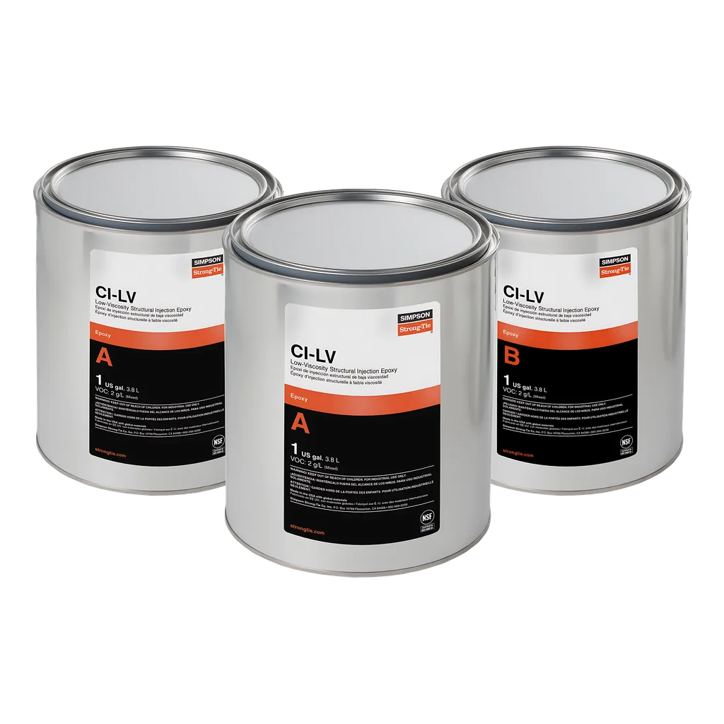 Ci-Lv Low-Viscosity Structural Injection Epoxy (3-Gal. Kit)-CILV3KT-SP4949-5315