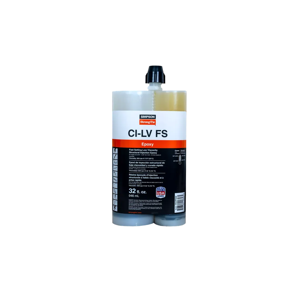 Ci-Lv Fs Fast-Setting Low-Viscosity Structural Injection Epoxy (32 Oz.) (Pack Of 5)-CILVFS32-SP8503-9061