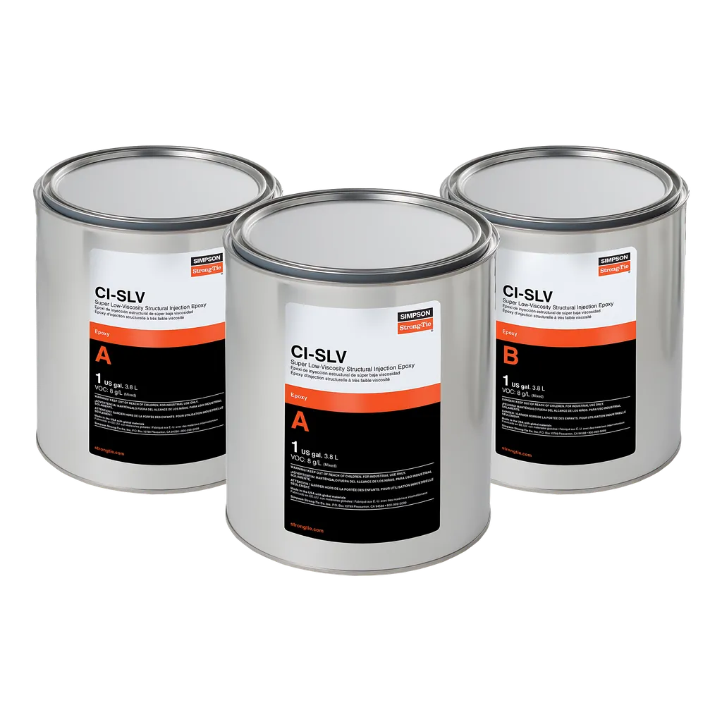 Ci-Slv Super-Low-Viscosity Structural Injection Epoxy (3-Gal. Kit)-CISLV3KT-SP6831-7311