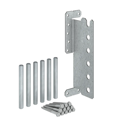 Cjtz 12-Gauge Zmax® Galvanized Concealed Joist Tie With (6) Long Pins (Pack Of )-CJT6ZL-SP4704-5060