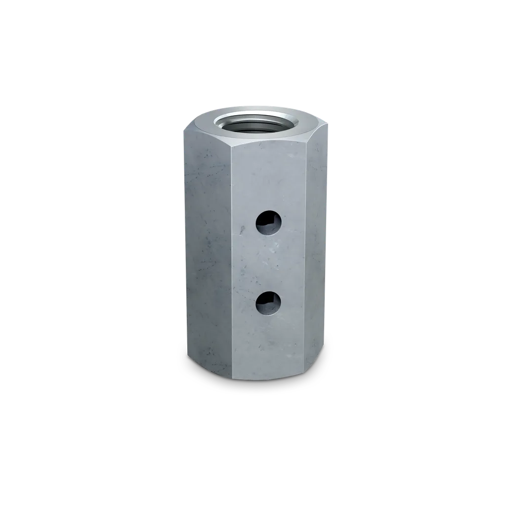 Cnw 5/8 In. To 1/2 In. Coupler Nut With Witness Hole® (Pack Of 200)-CNW5-8-1-2-SP7017-7504