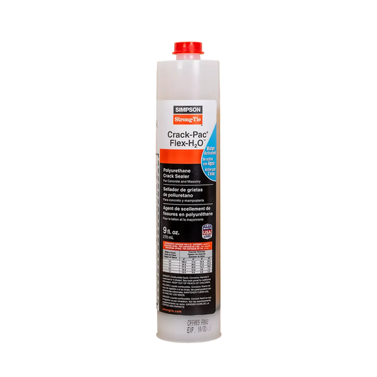 Crack-Pac® Flex-H2O 9 Oz. Polyurethane Crack Sealer Cartridge-CPFH09-SP8844-9419