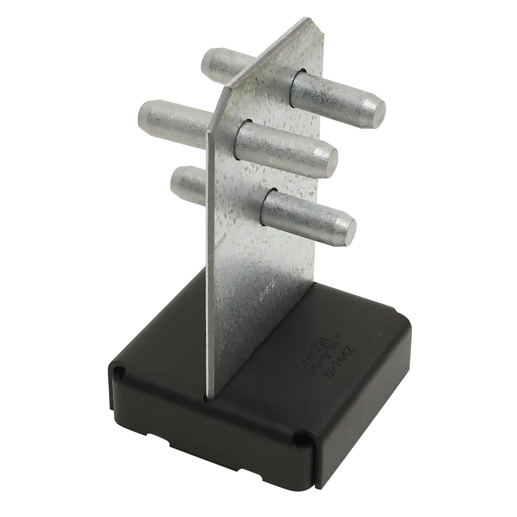 Cptz Zmax® Galvanized Concealed Post Base For 4X4 (Pack Of 10)-CPT44Z-SP890-1035