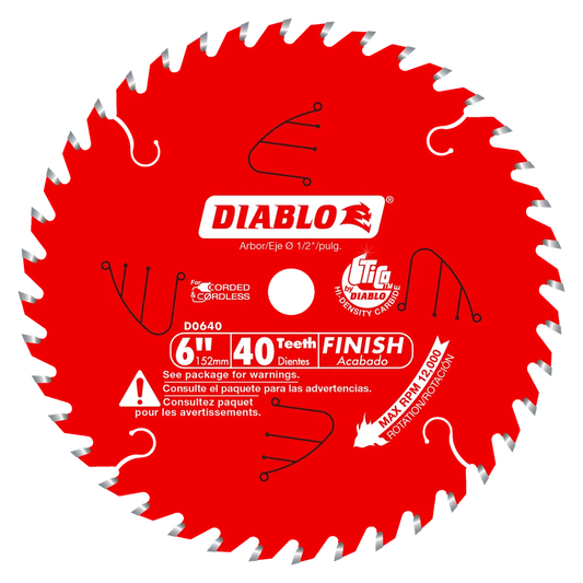 6 In. X 40 Tooth Finish Saw Blade For Port-Cable Saw Boss-D0640X-2052